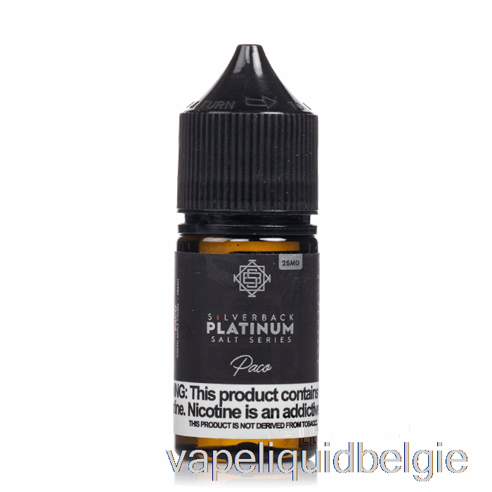 Vape Vloeibare Paco - Zilverrug Platina-serie Zouten - 30 Ml 45 Mg